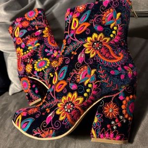 Funky, fun 3” heel boots